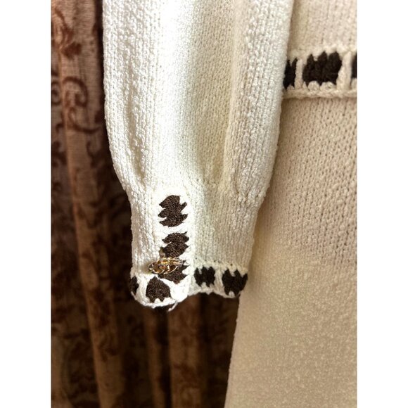 RARE VTG St John Knits MOD 1960's Button Up MCM Sweater Dress & Matching Jacket - Picture 6 of 16